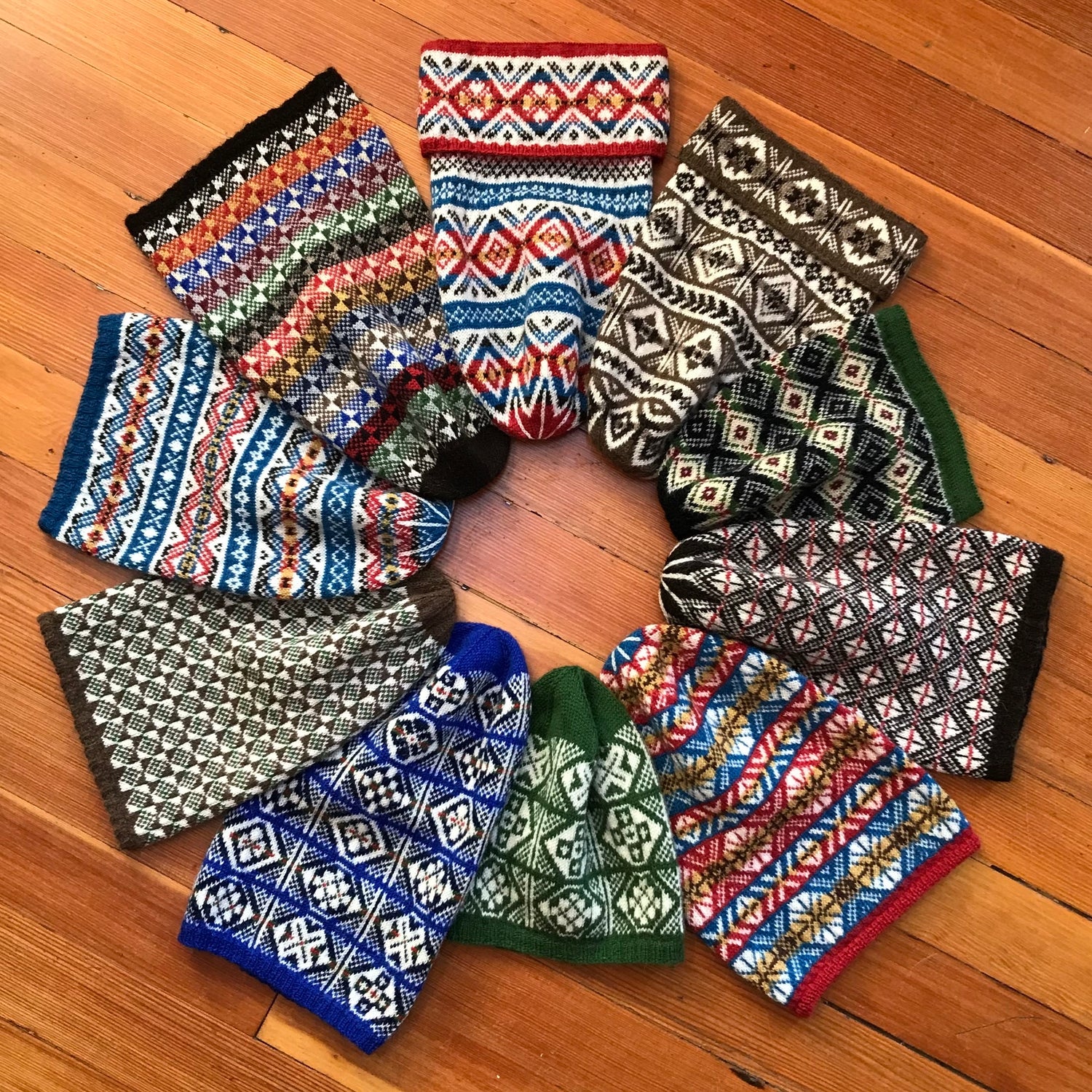 Knitting Jenny Pattern Collection 3: Fair Isle Inspired Shetland Fisherman’s Keps