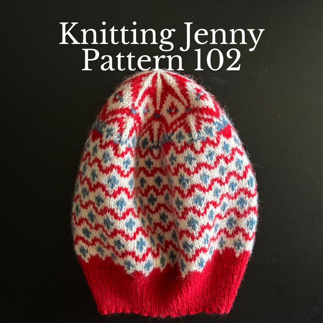 Knitting Jenny Pattern 102: Fair Isle Inspired Ski Hat