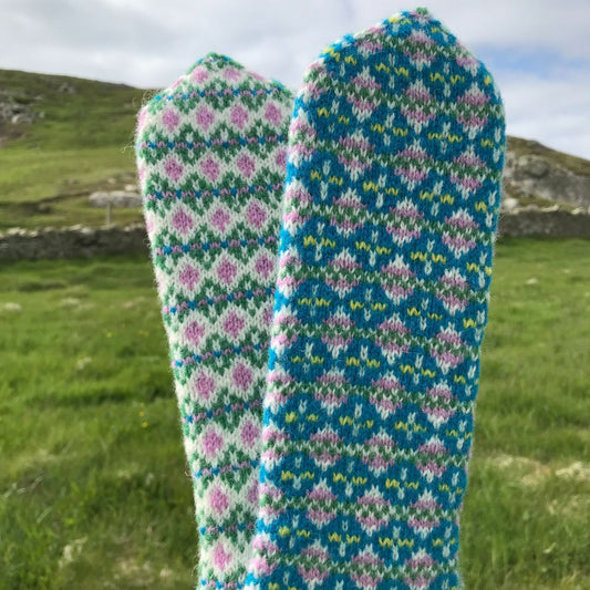 Knitting Jenny Pattern 11 and 12: Fair Isle Inspired Mittens