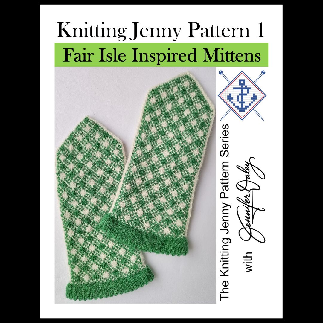 Knitting Jenny Pattern 1: Fair Isle Inspired Mittens