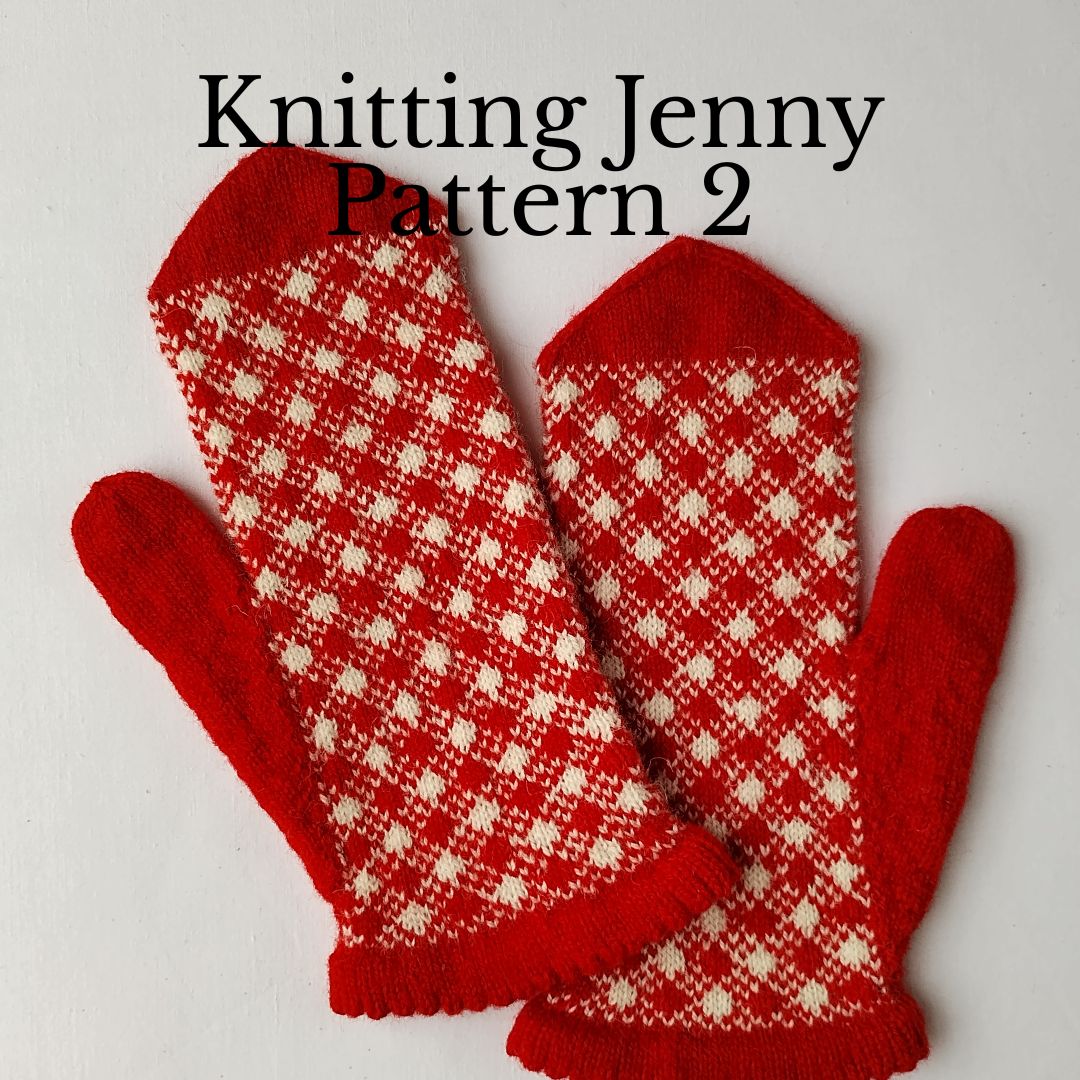 Knitting Jenny Pattern 2: Fair Isle Inspired Mittens