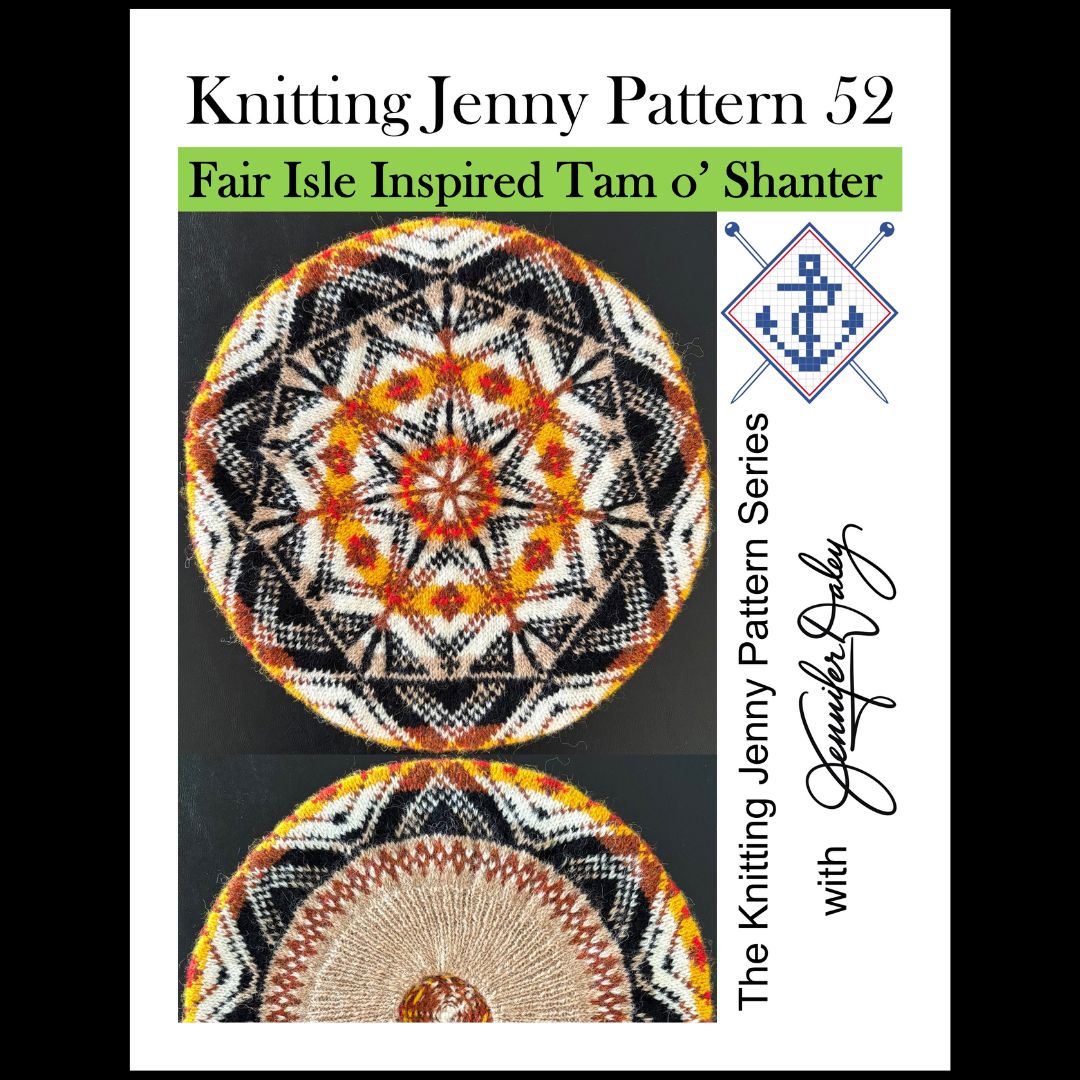 Knitting Jenny Pattern 52: Fair Isle Inspired Tam o’ Shanter