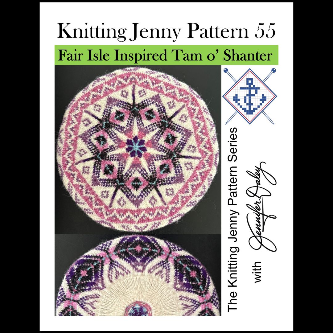 Knitting Jenny Pattern 55: Fair Isle Inspired Tam o’ Shanter