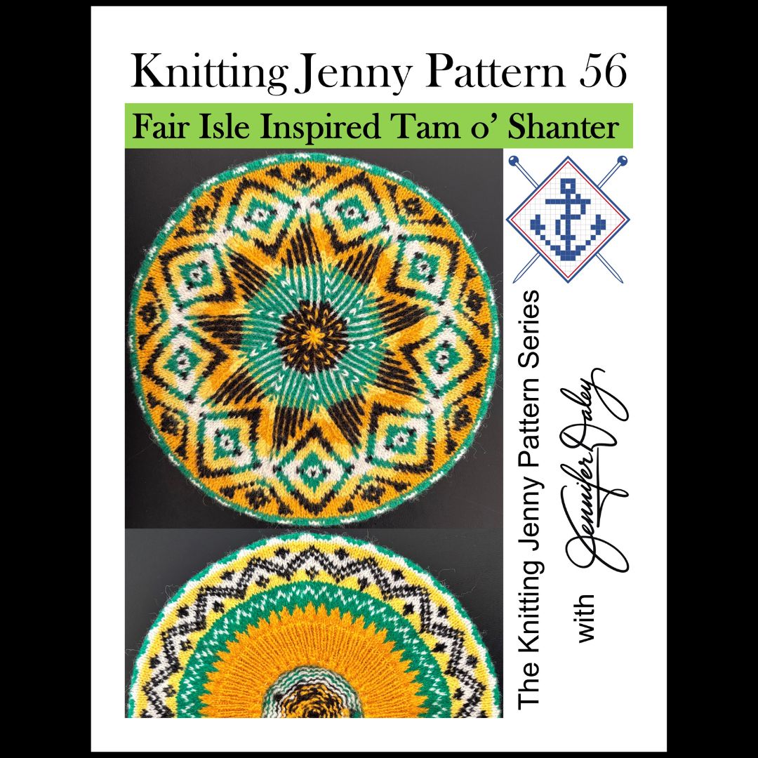 Knitting Jenny Pattern 56: Fair Isle Inspired Tam o’ Shanter