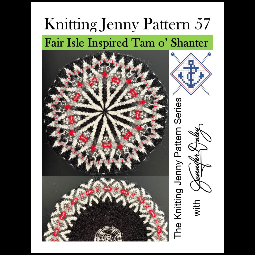 Knitting Jenny Pattern 57: Fair Isle Inspired Tam o’ Shanter