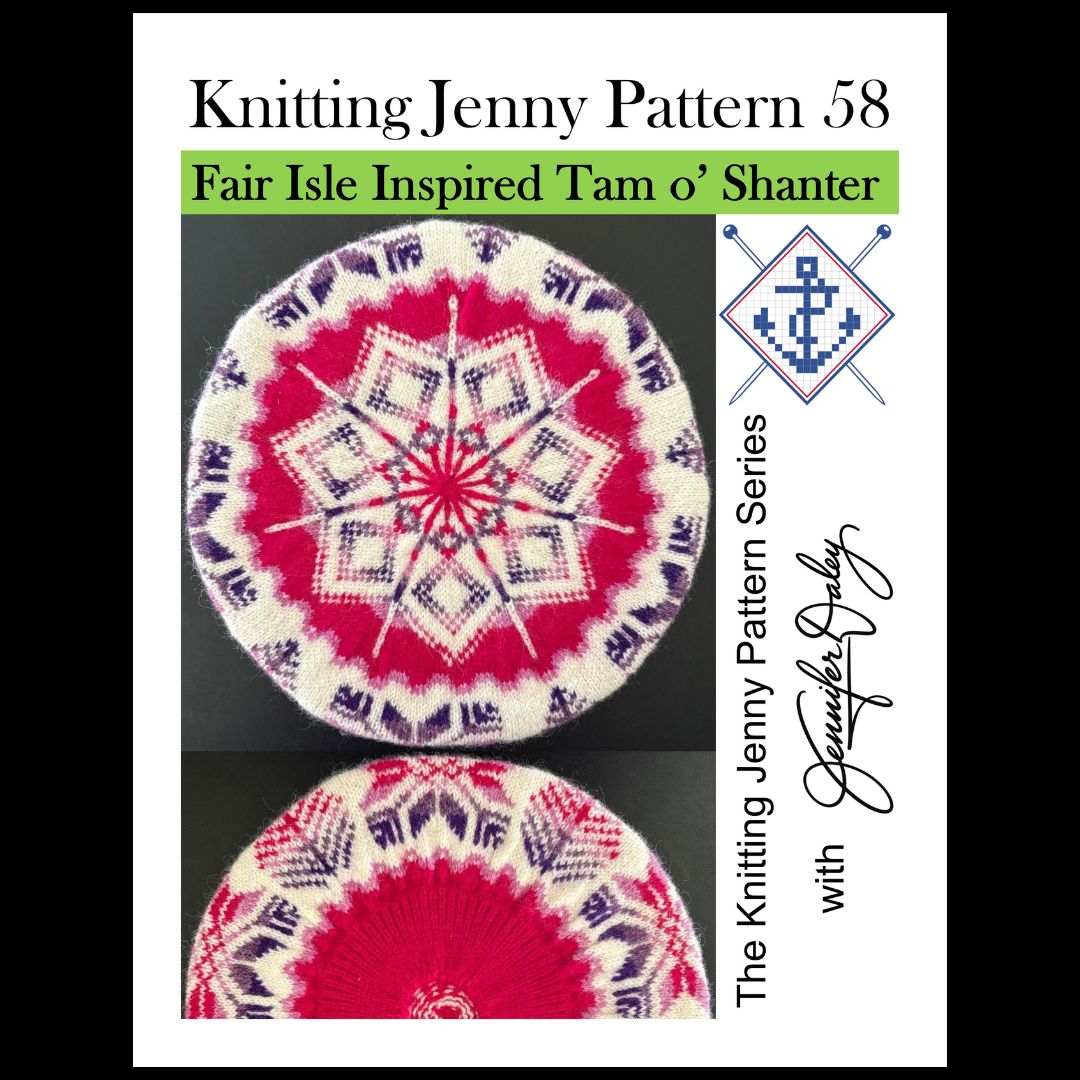 Knitting Jenny Pattern 58: Fair Isle Inspired Tam o’ Shanter