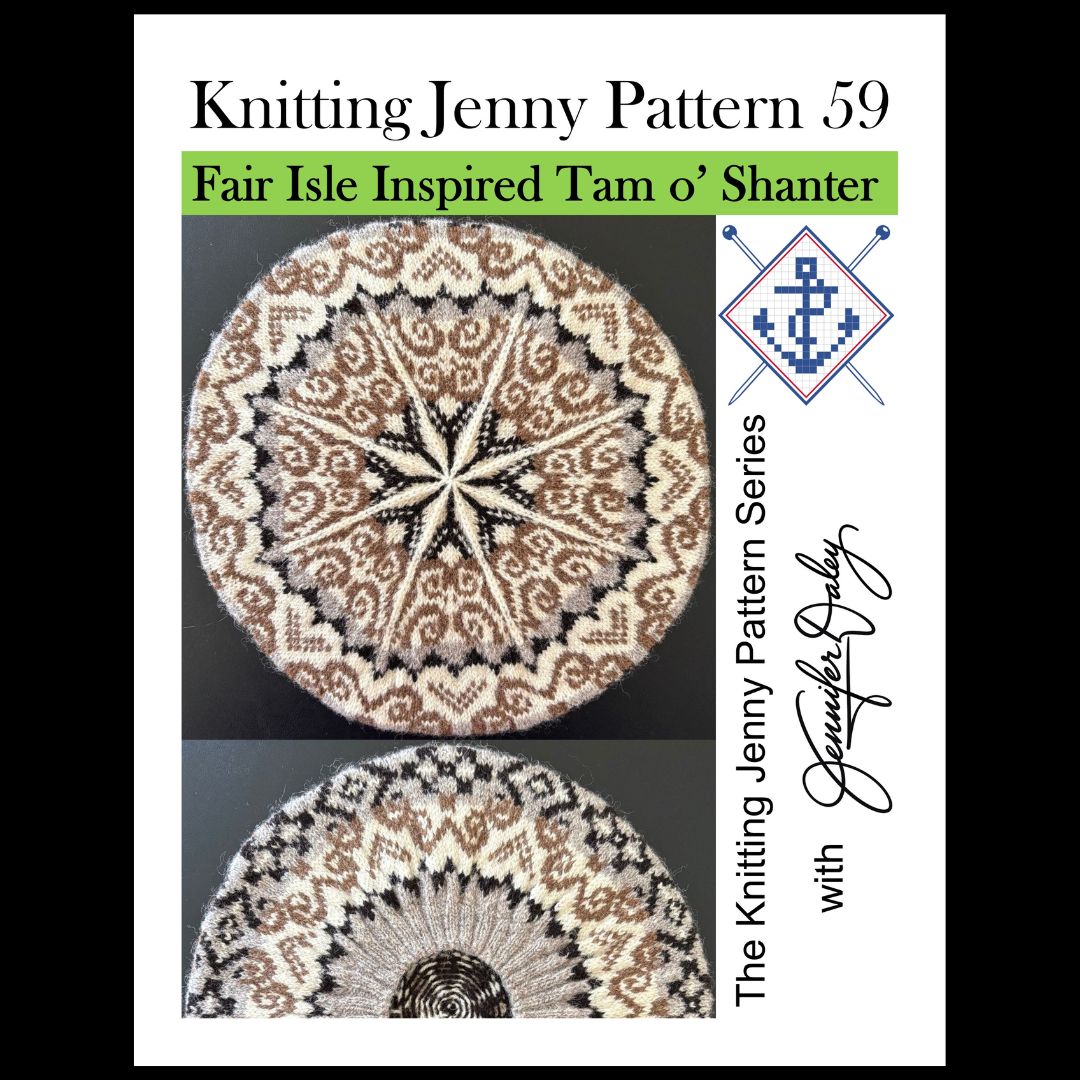Knitting Jenny Pattern 59: Fair Isle Inspired Tam o’ Shanter