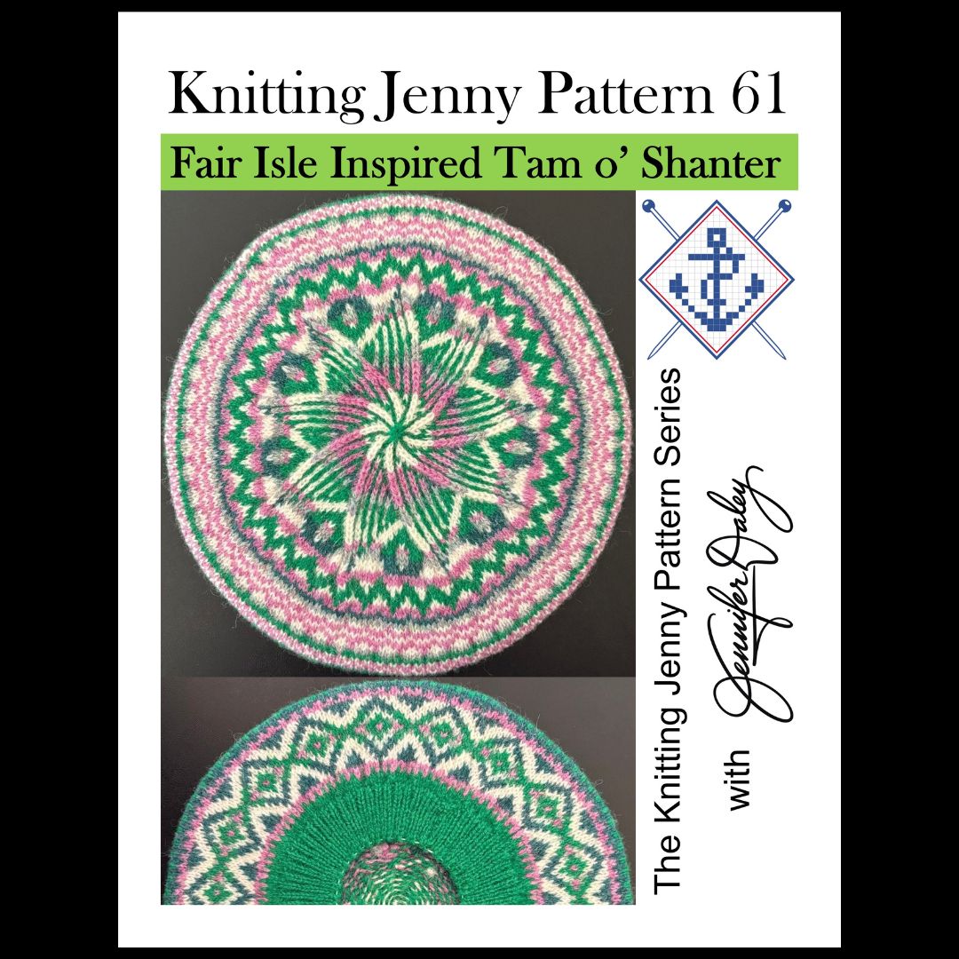 Knitting Jenny Pattern 61: Fair Isle Inspired Tam o’ Shanter