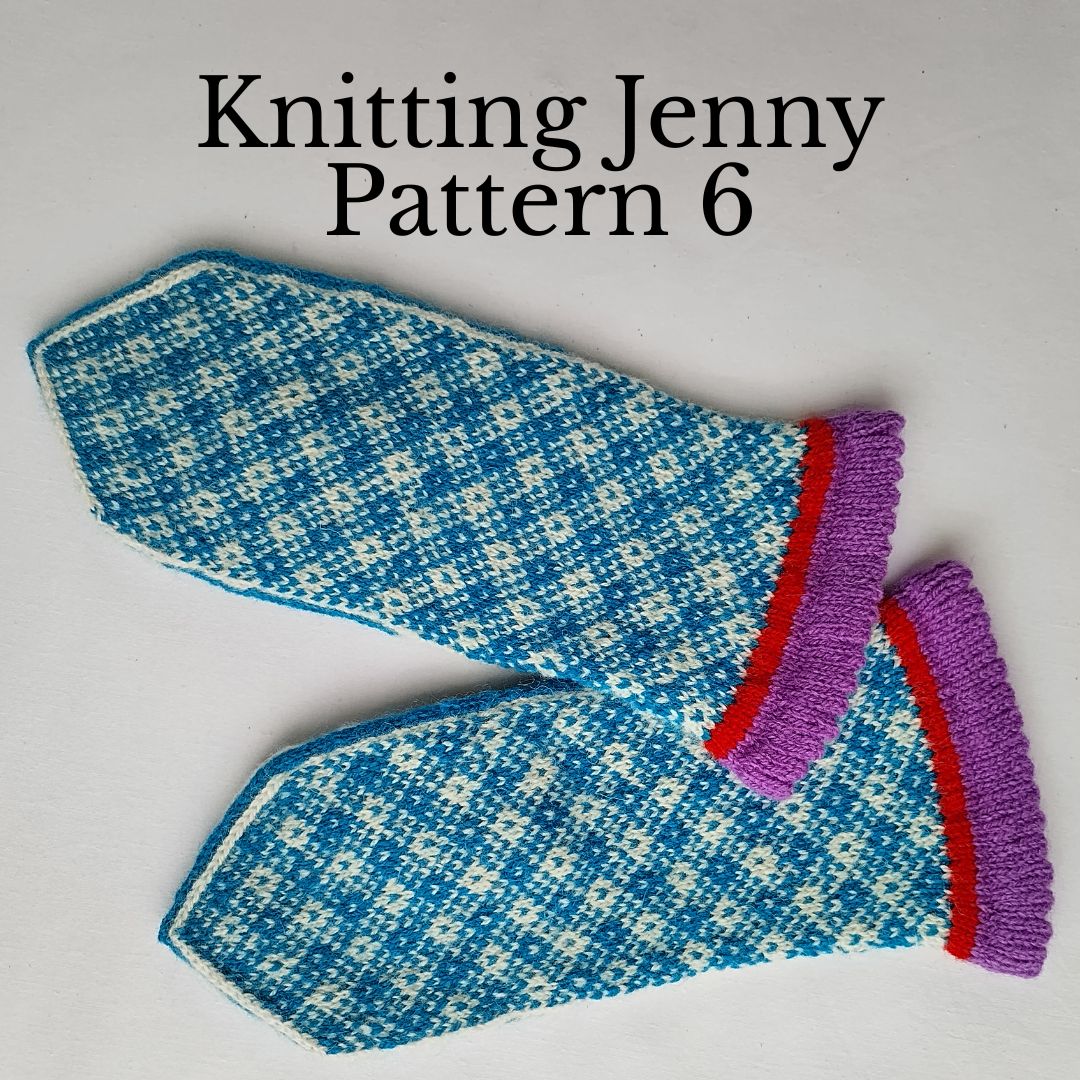 Knitting Jenny Pattern 6: Fair Isle Inspired Mittens