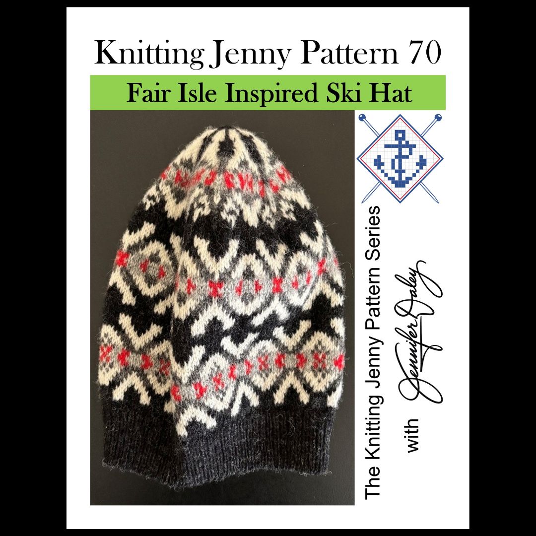Knitting Jenny Pattern 70: Fair Isle Inspired Ski Hat