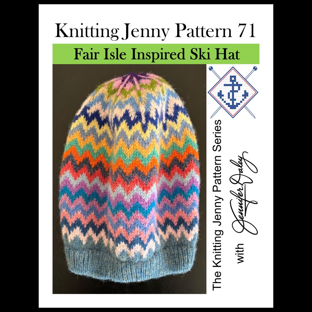 Knitting Jenny Pattern 71: Fair Isle Inspired Ski Hat