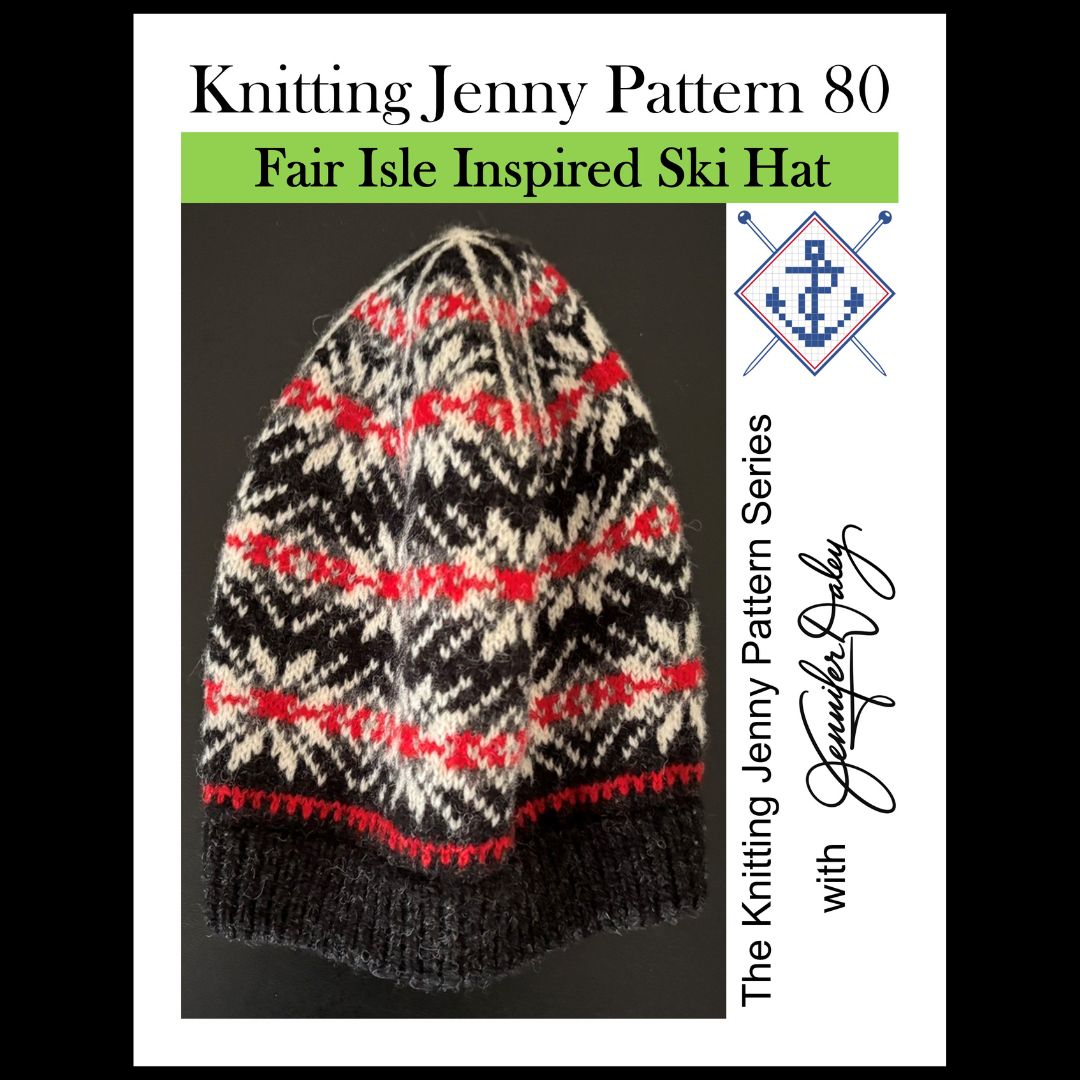Knitting Jenny Pattern 80: Fair Isle Inspired Ski Hat