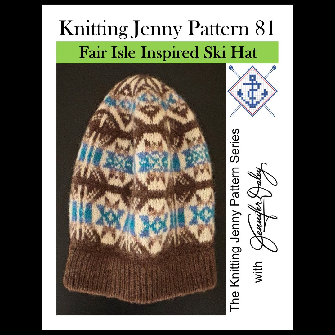 Knitting Jenny Pattern 81: Fair Isle Inspired Ski Hat