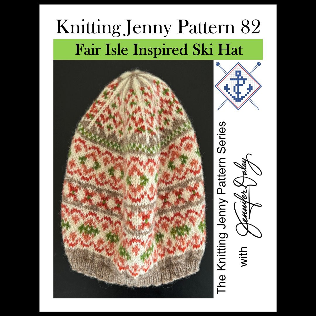 Knitting Jenny Pattern 82: Fair Isle Inspired Ski Hat