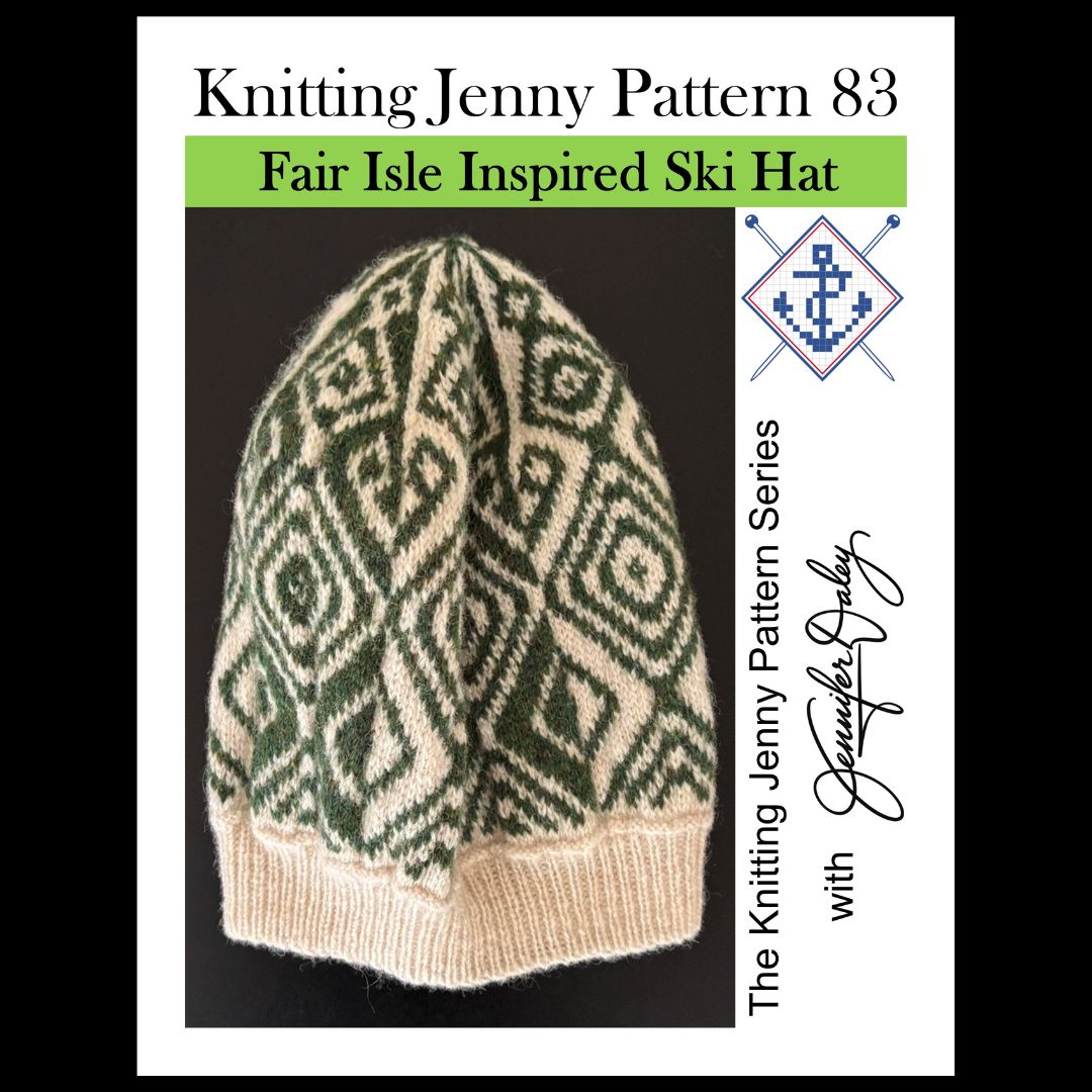 Knitting Jenny Pattern 83: Fair Isle Inspired Ski Hat