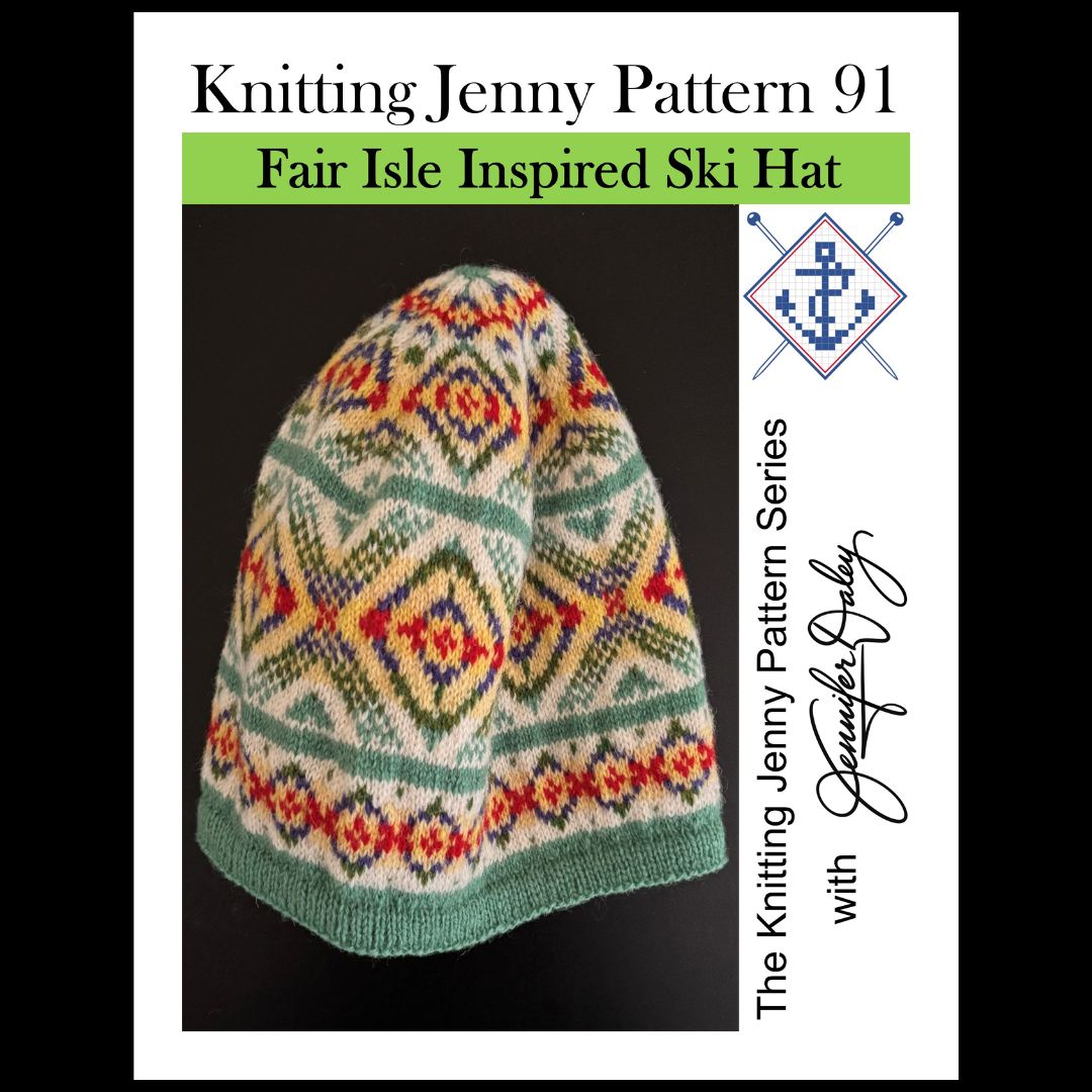 Knitting Jenny Pattern 91: Fair Isle Inspired Ski Hat