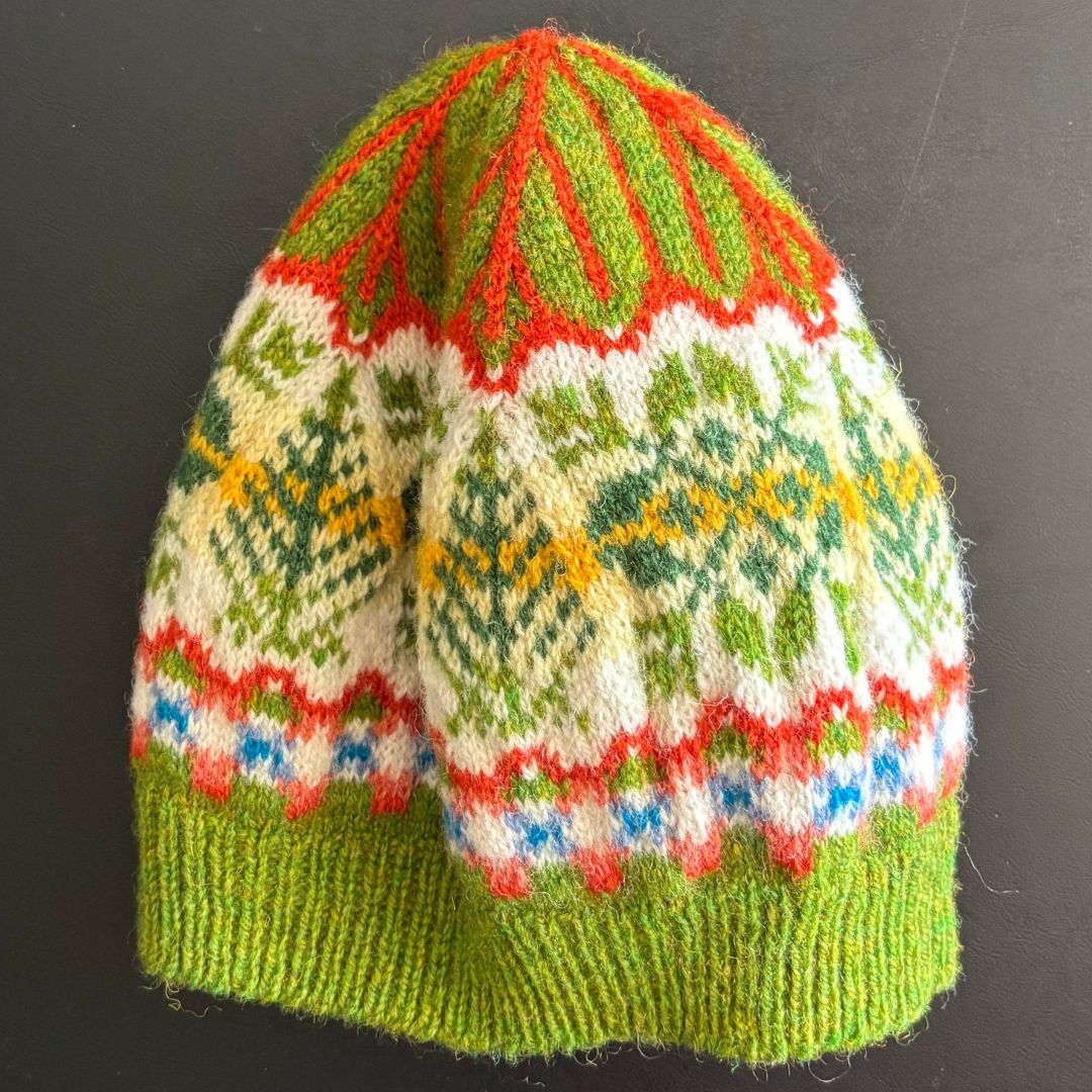 Knitting Jenny Patterns 96, 97, and 98: Fair Isle Inspired Ski Hats