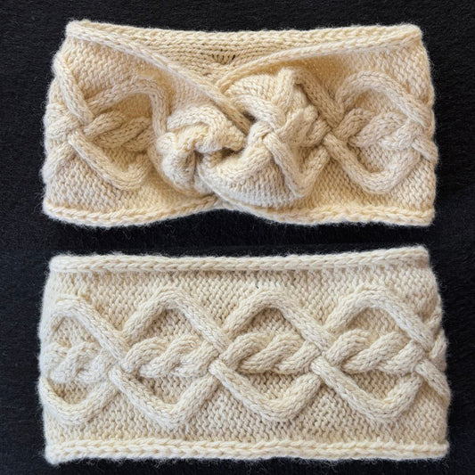 Knitting Jenny Pattern 121: Irish Aran Islands Inspired Cabled Headband
