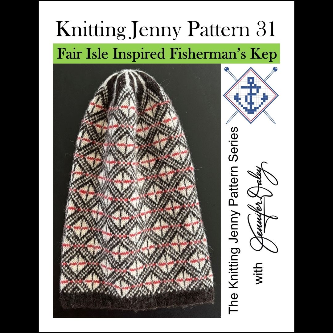 Knitting Jenny Pattern 31: Fair Isle Inspired Fisherman’s Kep