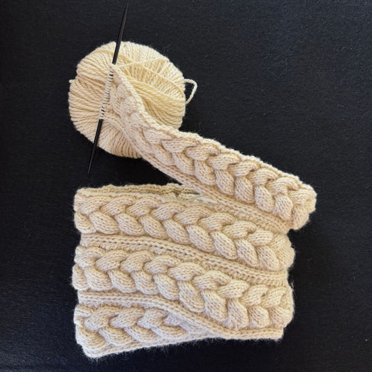 Knitting Jenny Pattern 119: Irish Aran Islands Inspired Cabled Ski Hat