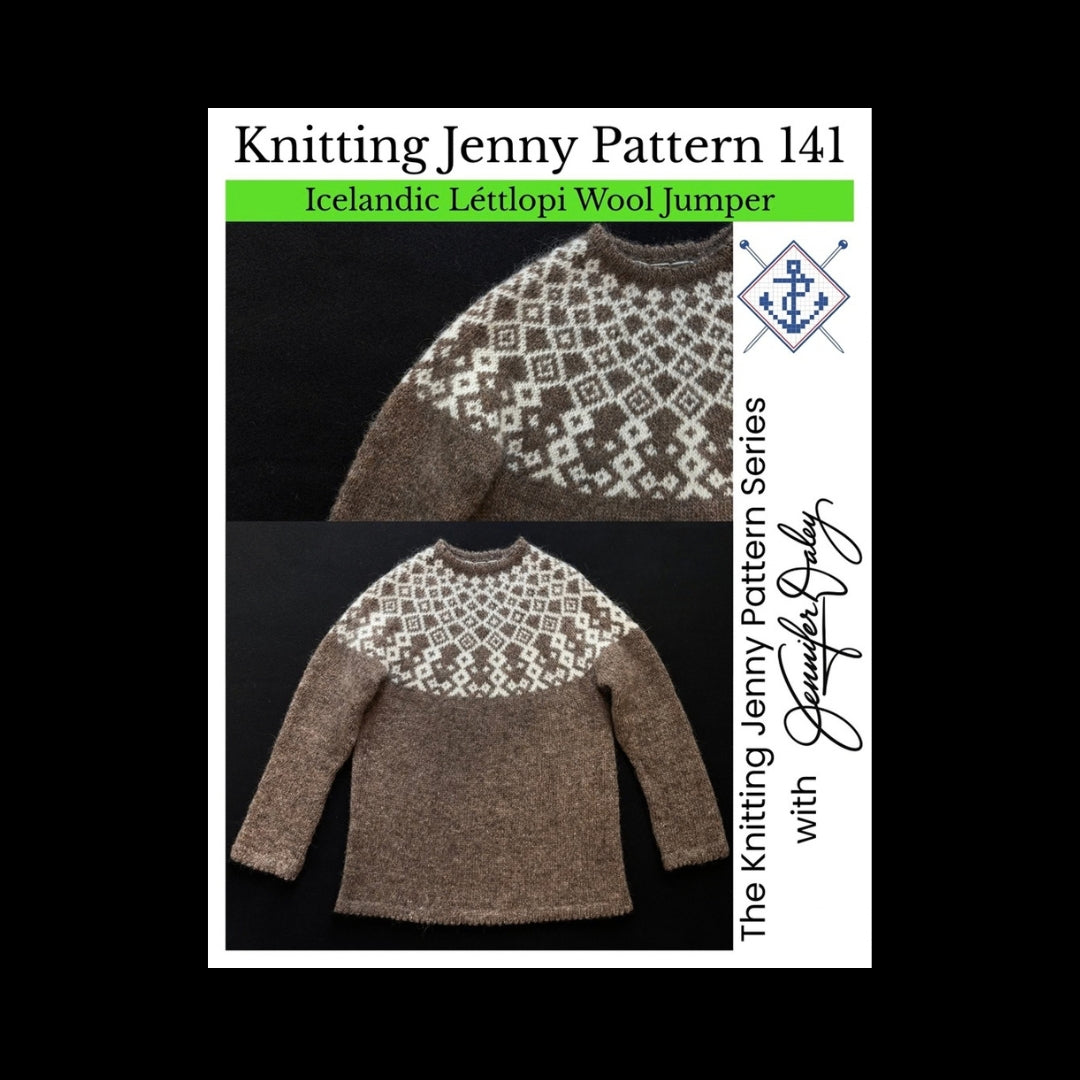 Knitting Jenny Pattern 141: Icelandic Léttlopi Wool Jumper