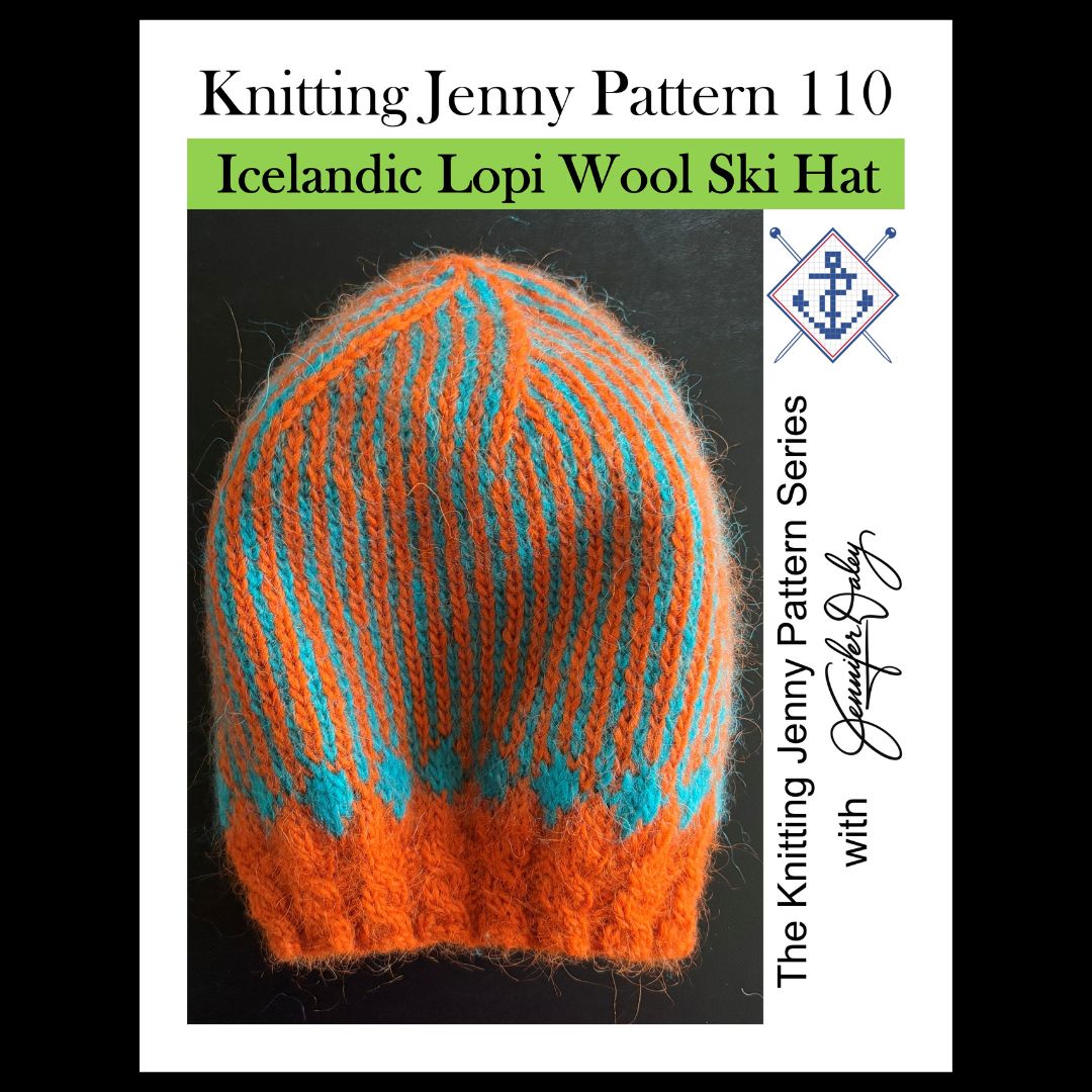 Knitting Jenny Pattern 110: Icelandic Léttlopi Wool Ski Hat
