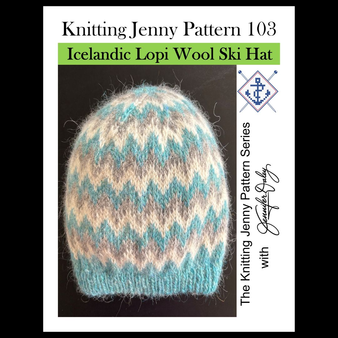 Knitting Jenny Pattern 103: Icelandic Léttlopi Wool Ski Hat