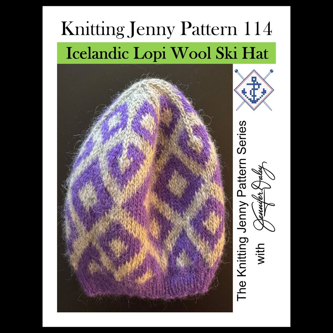 Knitting Jenny Pattern 114: Icelandic Léttlopi Wool Ski Hat