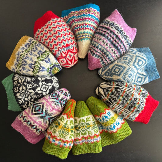 Knitting Jenny Pattern Collection 10: Fair Isle Inspired Ski Hats