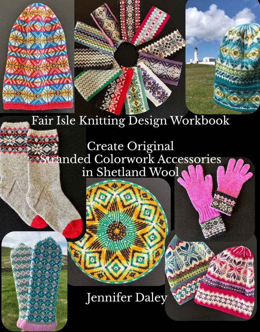 Jennifer Daley will teach Fair Isle Knitting DESIGN at River Heights Yarn Co in Manhattan, Kansas, on November 8, 2026