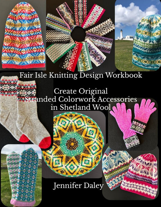 Jennifer Daley will teach Fair Isle Knitting DESIGN at River Heights Yarn Co in Manhattan, Kansas, on November 8, 2026