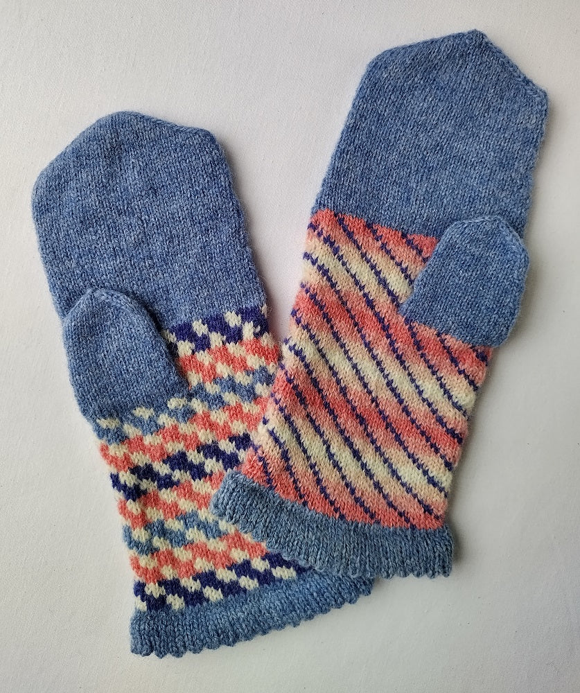 Knitting Jenny Pattern 9 and 10: Fair Isle Inspired Shetland Mittens and Design Workbook