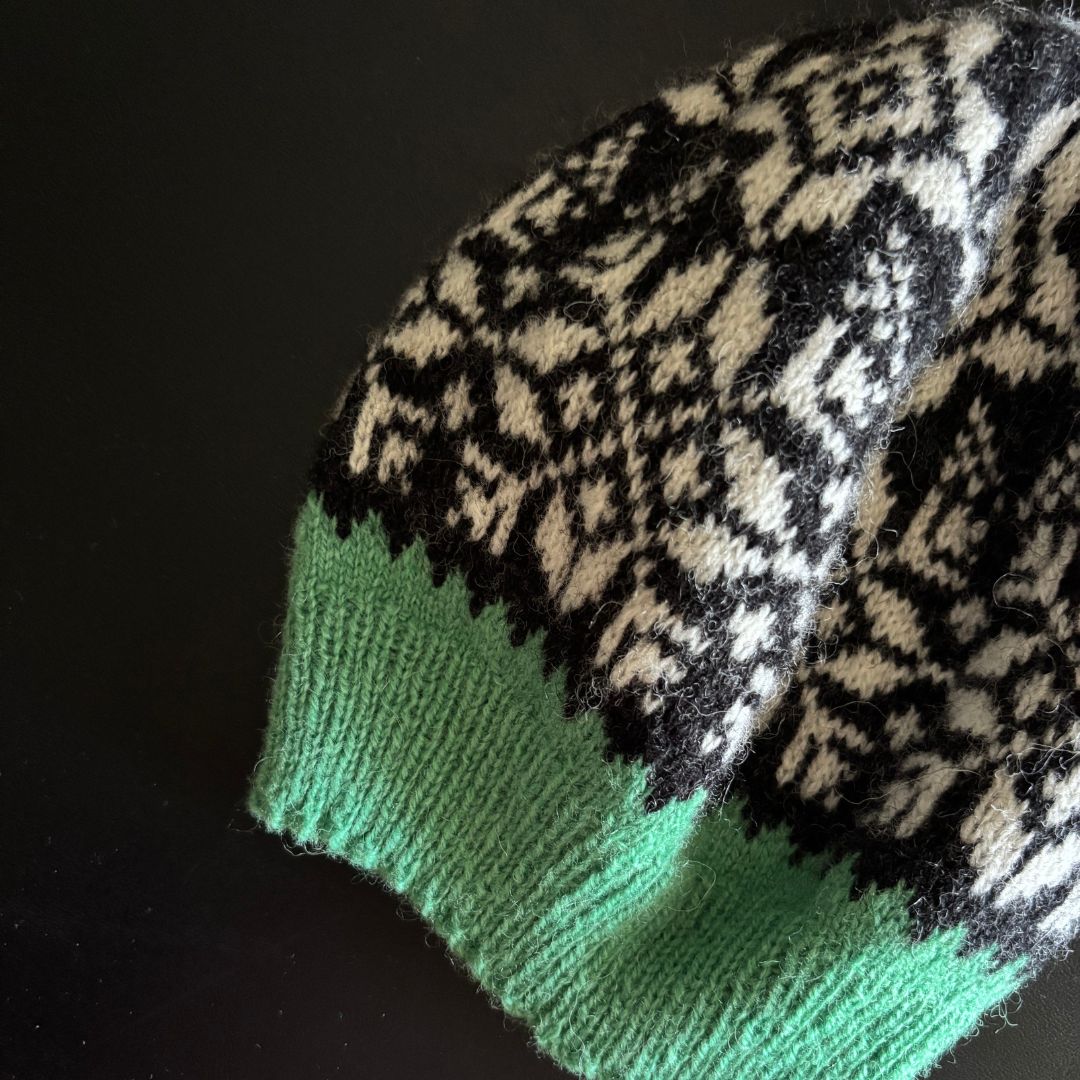 Knitting Jenny Patterns 100 and 101: Fair Isle Inspired Ski Hats