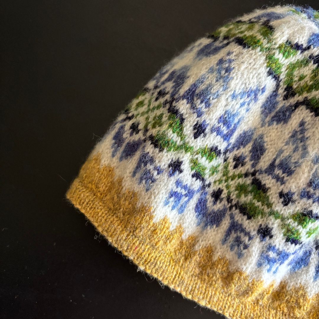Knitting Jenny Patterns 100 and 101: Fair Isle Inspired Ski Hats