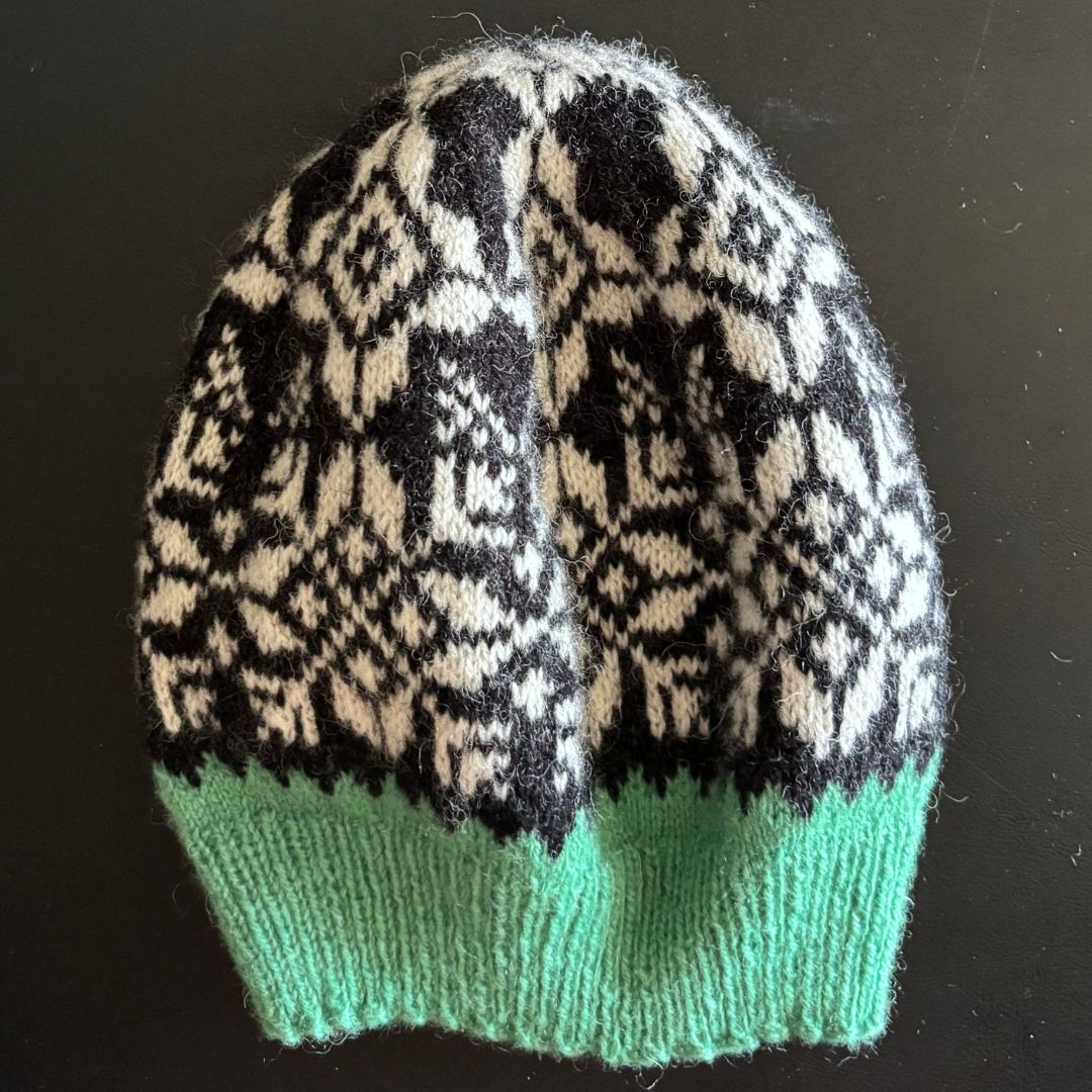 Knitting Jenny Patterns 100 and 101: Fair Isle Inspired Ski Hats