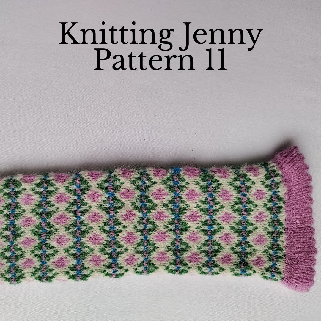 Knitting Jenny Pattern 11 and 12: Fair Isle Inspired Mittens
