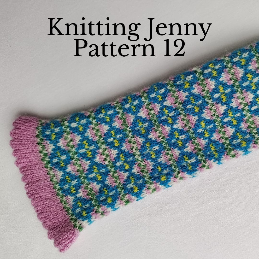 Knitting Jenny Pattern 11 and 12: Fair Isle Inspired Mittens