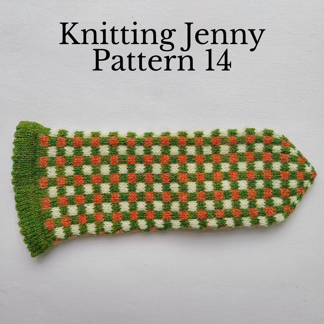Knitting Jenny Patterns 14 and 15: Fair Isle Inspired Mittens