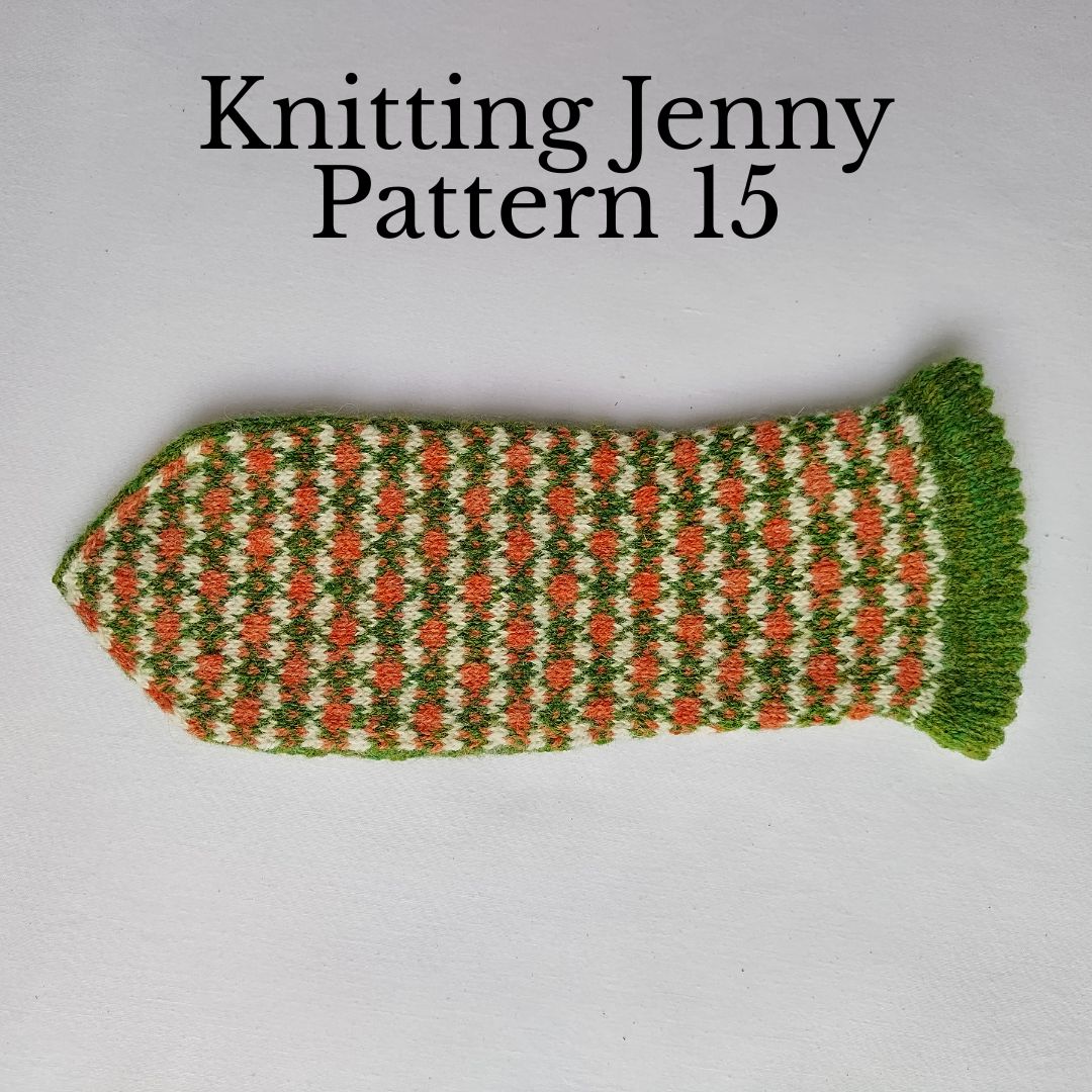 Knitting Jenny Patterns 14 and 15: Fair Isle Inspired Mittens