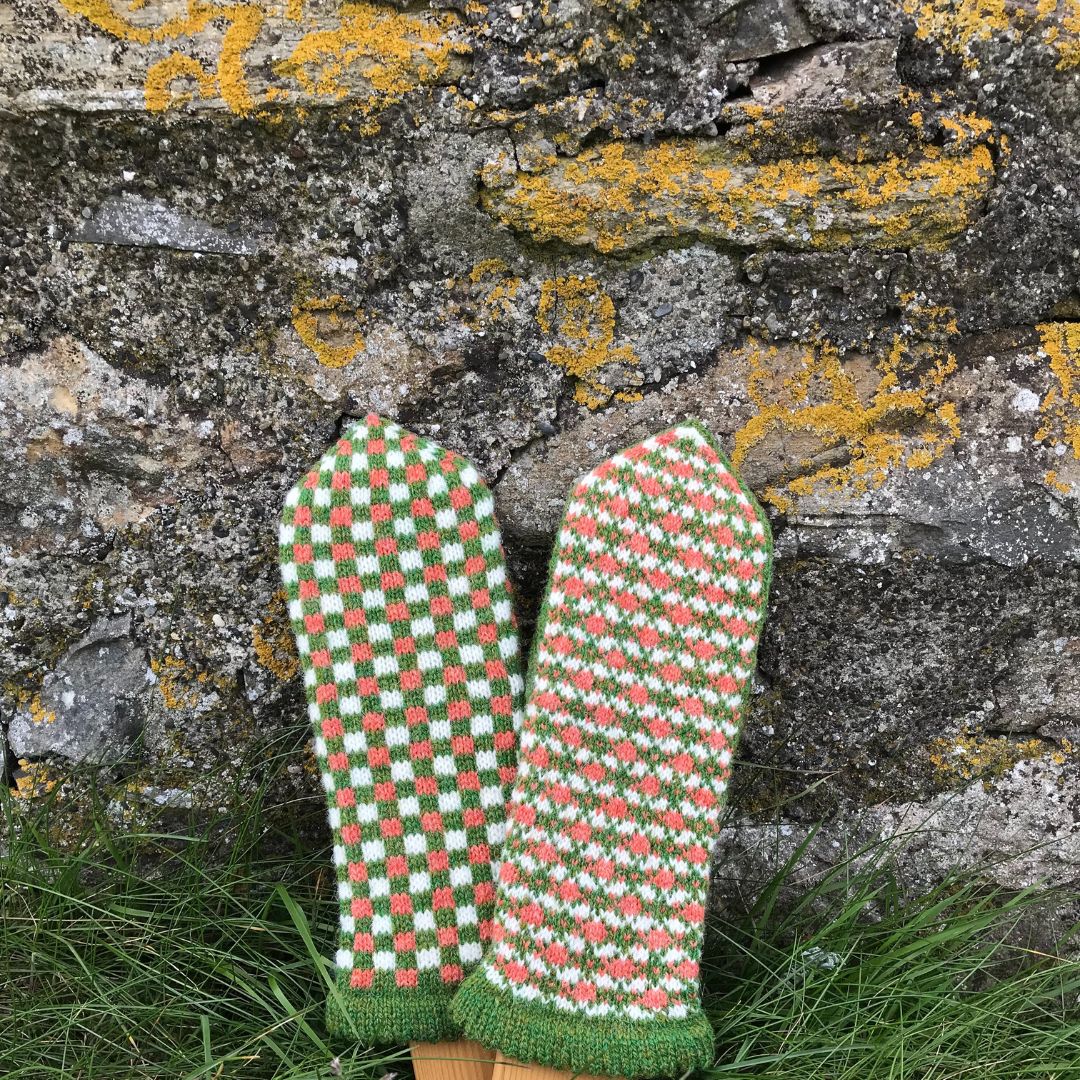 Knitting Jenny Patterns 14 and 15: Fair Isle Inspired Mittens