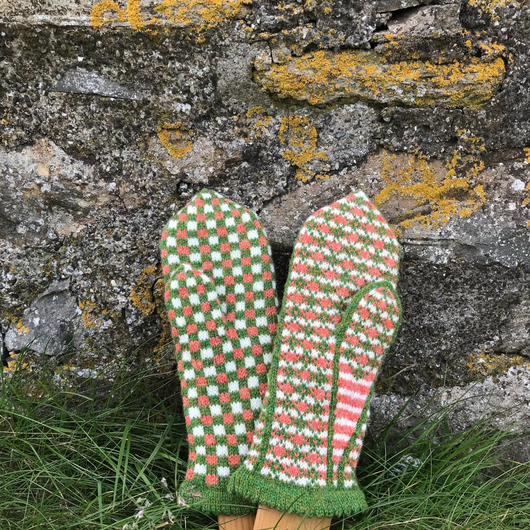 Knitting Jenny Patterns 14 and 15: Fair Isle Inspired Mittens
