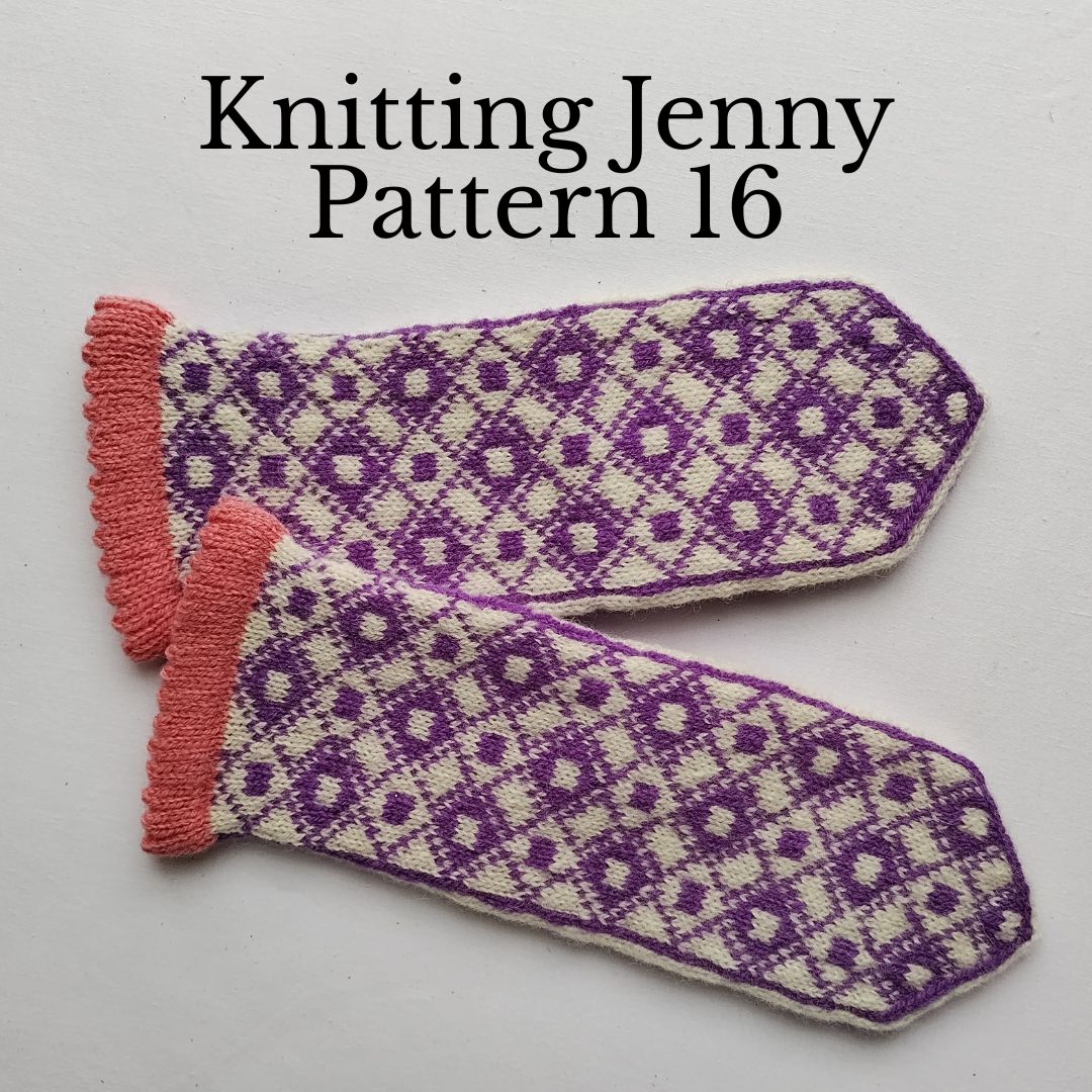 Knitting Jenny Pattern 16: Fair Isle Inspired Mittens