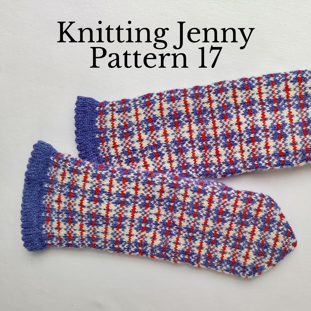 Knitting Jenny Pattern 17: Fair Isle Inspired Mittens