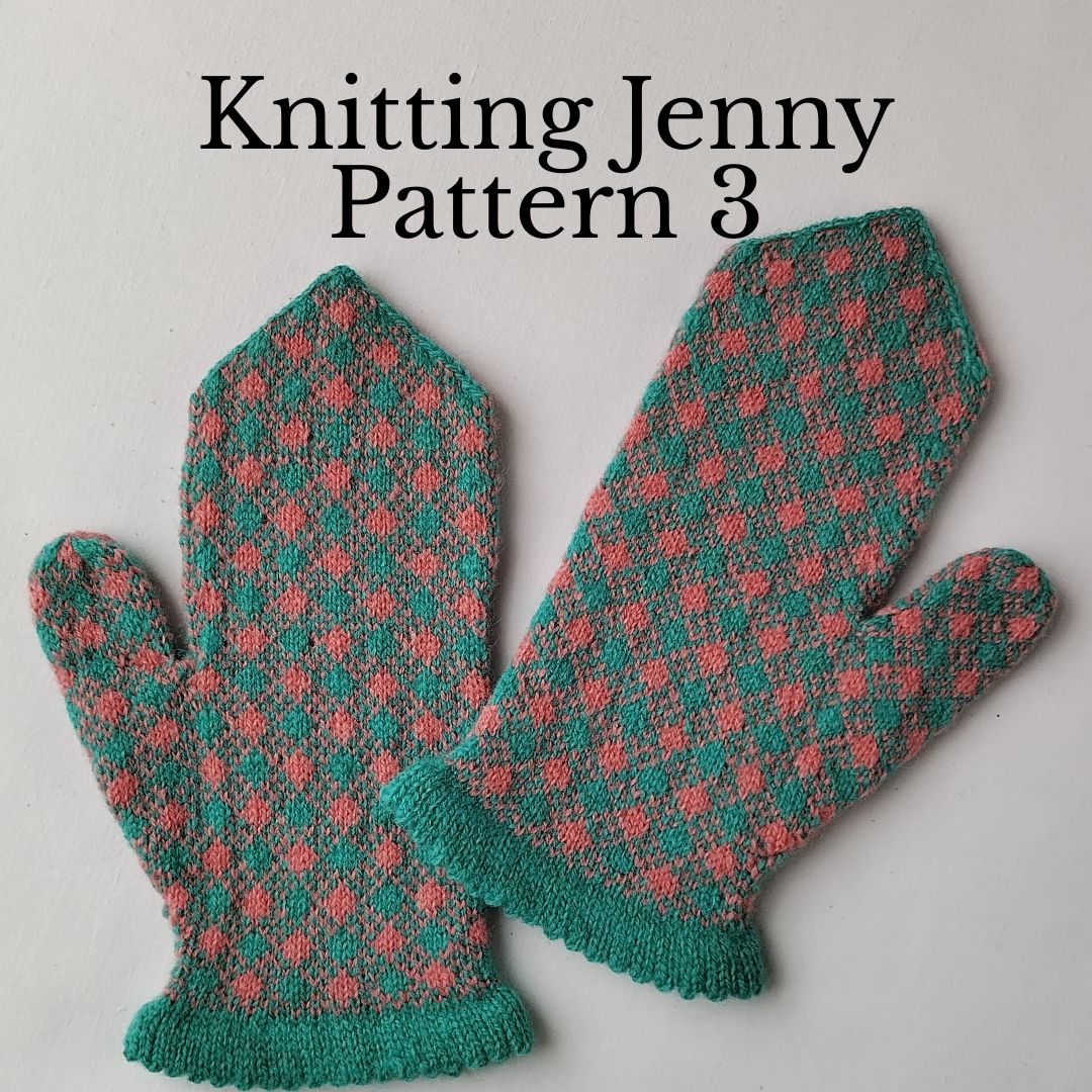 Knitting Jenny Pattern 3: Fair Isle Inspired Mittens