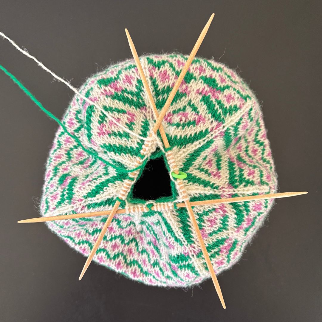 Knitting Jenny Pattern 63: Fair Isle Inspired Tam o’ Shanter