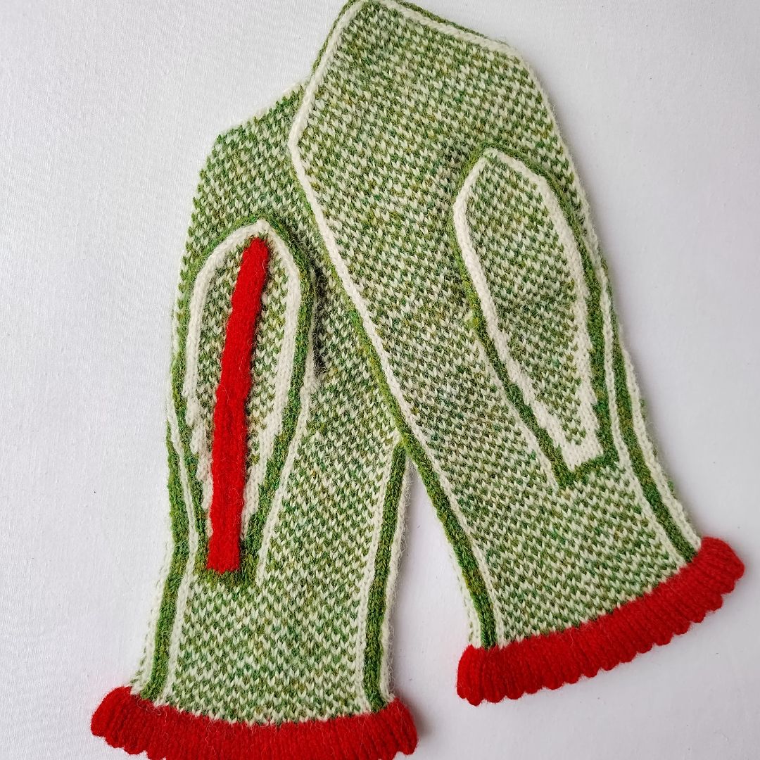 Knitting Jenny Patterns 7 and 8: Fair Isle Inspired Mittens