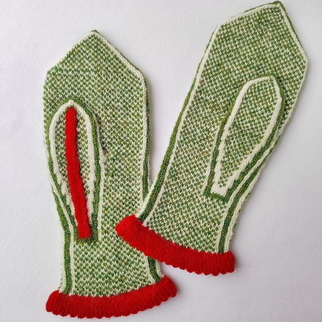 Knitting Jenny Patterns 7 and 8: Fair Isle Inspired Mittens