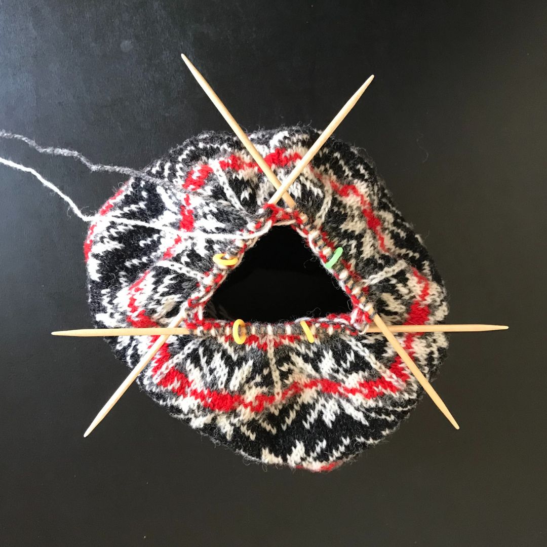Knitting Jenny Pattern 80: Fair Isle Inspired Ski Hat
