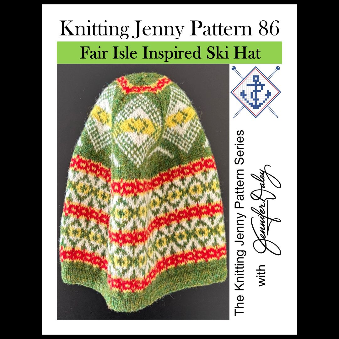 Knitting Jenny Pattern 86: Fair Isle Inspired Ski Hat