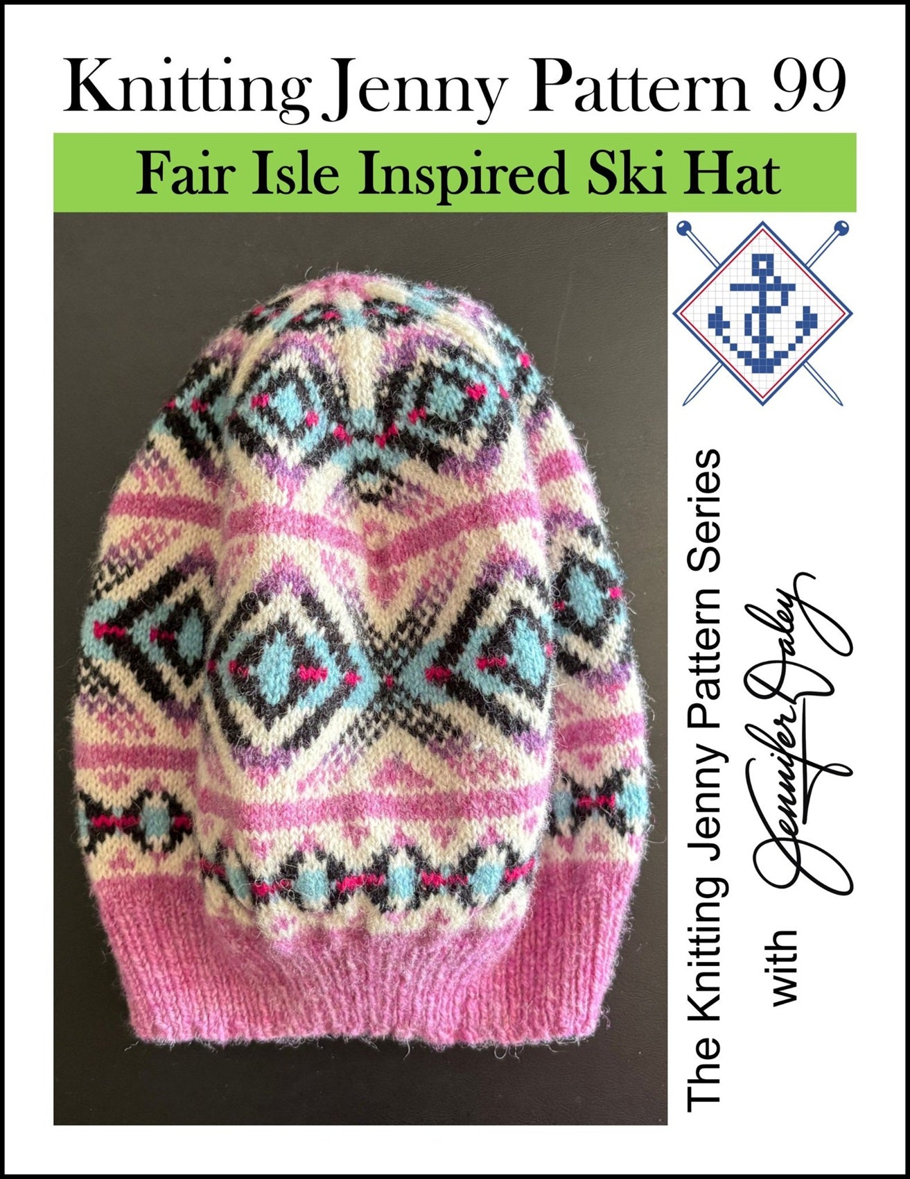 Knitting Jenny Pattern 99: Fair Isle Inspired Ski Hat